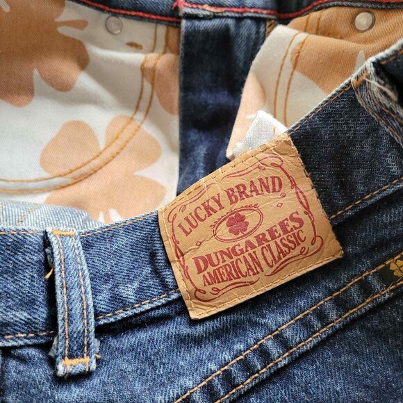Lucky Brand Jeans Womens Size 2/26 Bootcut Cotton Dark Wash Blue Made in USA - Picture 8 of 9